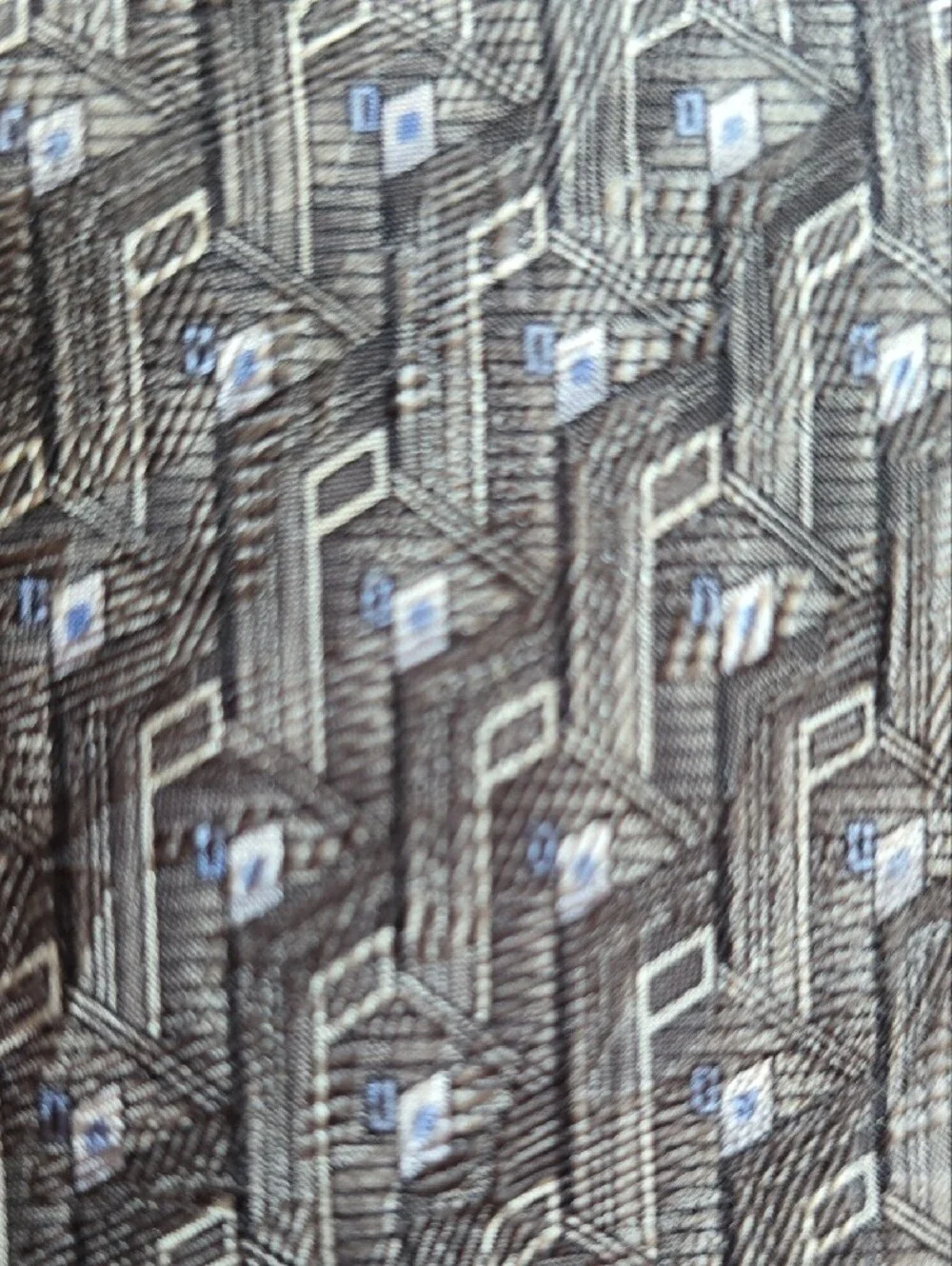 Classic Geometric Gray Tie - Men's Accessory